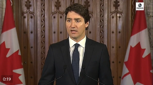Canada: Un bărbat pus sub acuzare pentru că a aruncat cu pietriș în direcția premierului Trudeau