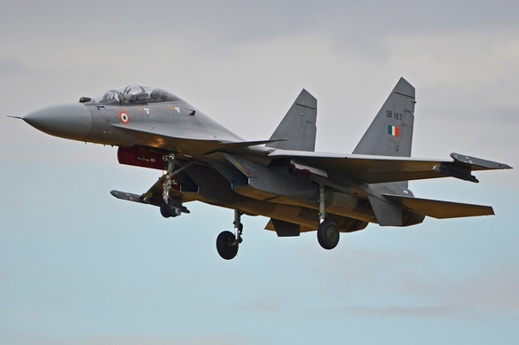 Aeronavă Suhoi Su-30 MKI produsă sub licență rusă de Hindustan Aeronautics. Sursă foto: Wikipedia