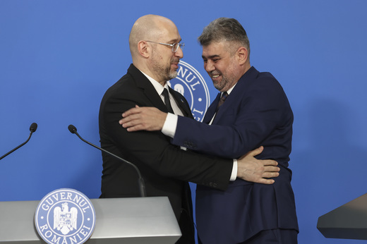 VIDEO&FOTO Ciolacu și omologul din Ucraina au semnat un acord pentru un nou punct de frontieră. România dublează tranzitul de cereale