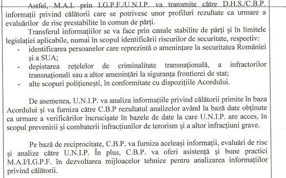 DOCUMENT Statul român a semnat cu SUA acordul premergător implementării controversatului sistem informatic 