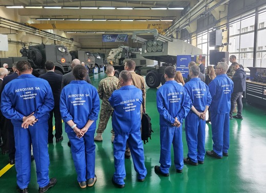 FOTO Lockheed Martin și Aerostar Bacău au deschis primul centru de mentenanță din Europa pentru elicoptere S-70 Black Hawk