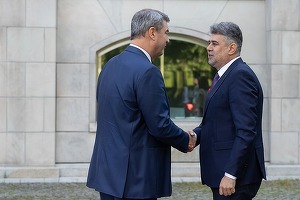 VIDEO Ciolacu l-a invitat pe premierul Bavariei să viziteze Castelul lui Dracula: Indiferent de cât de mult usturoi o să mâncăm, să nu mergem într-o noapte cu lună plină. Premierul Bavariei: Cred că e suficient dacă mâncăm înainte mici!