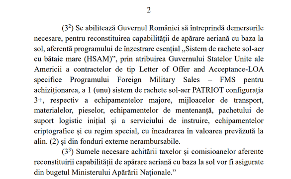 LEGE Iohannis a promulgat donația Patriot către Ucraina