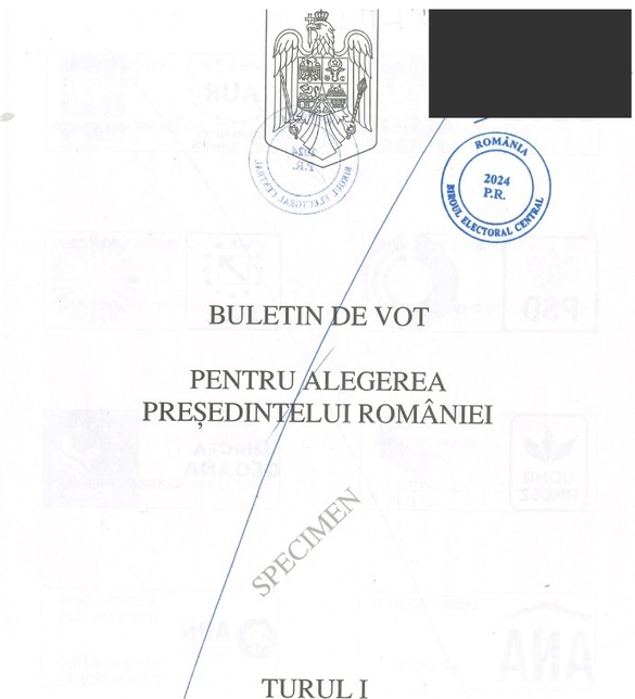 FOTO Cum arată buletinele de vot pentru alegerile prezidențiale 2024. Anunțul BEC