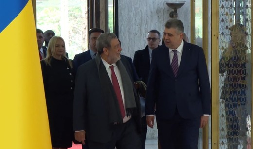 VIDEO Premierul din Saint Vincent și Grenadine, la Palatul Victoria