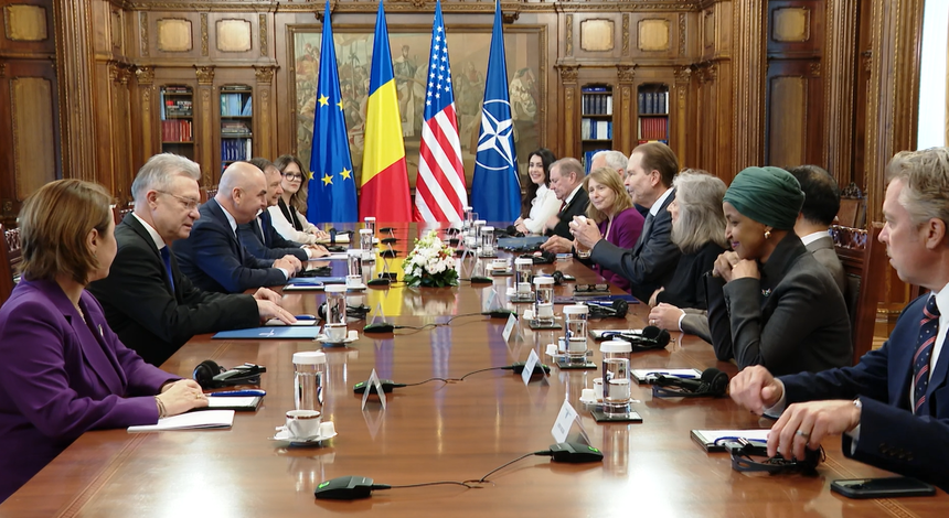 FOTO Bolojan a explicat americanilor de ce au fost anulate alegerile prezidențiale. Asigurări privind sprijinul aderării la Visa Waiver