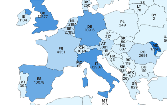 Alegeri prezidențiale 2025. Peste 92 de mii de români din diaspora au votat până vineri, la ora 16, aproape dublu față de acum două săptămâni. Republica Moldova conduce detașat, urmată de Italia și UK