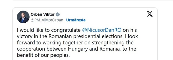 FOTO Viktor Orban, mesaj către Nicușor Dan. Discuție cu Kelemen Hunor