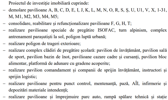 DOCUMENT&FOTO DECIZIE S-au dublat costurile extinderii și modernizării Centrului de pregătire a trupelor speciale ale României