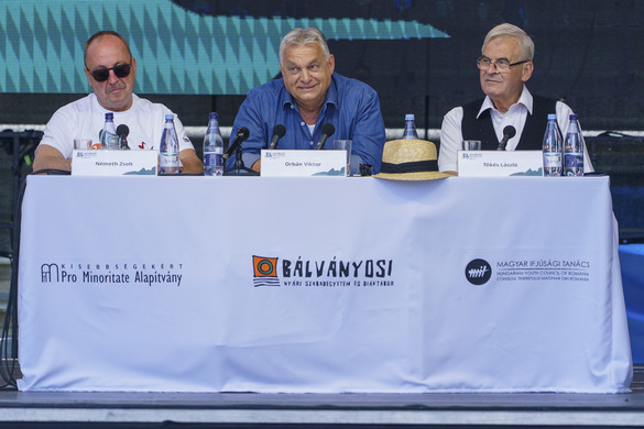 In imagini: Viktor Orban, Nemeth Zsolt, Tokes Laszlo. Inquam Photos / Tudor Pană