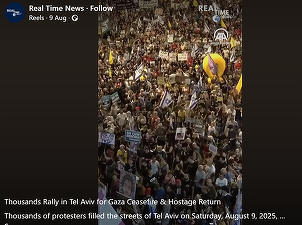 VIDEO Mii de demonstranți la Tel Aviv împotriva planului Israelului de a cuceri orașul Gaza