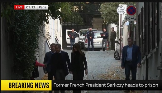 Nicolas Sarkozy a mers la închisoare însoțit de alai VIDEO