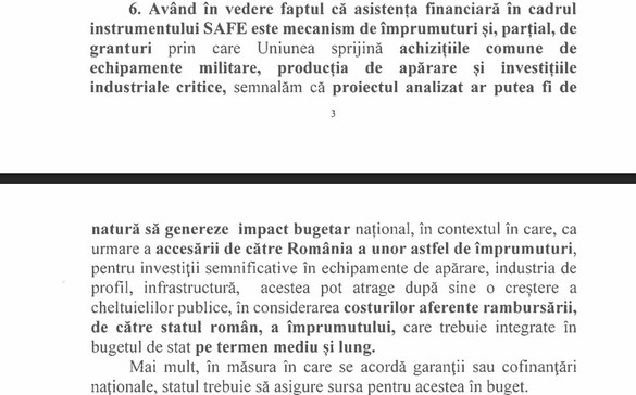 DOCUMENT Achiziții militare de miliarde euro ale României pe credit ieftin de la UE: Guvernul trebuie să prezinte impactul bugetar
