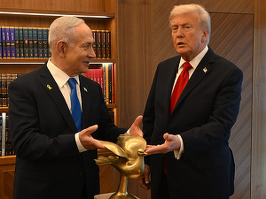Netanyahu a fost la petrecerea lui Trump VIDEO