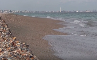 Fragment de dronă pe plaja din Mamaia