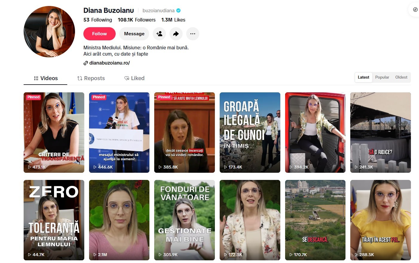 Ministra Mediului s-a plâns de ″fake news″ la TikTok România