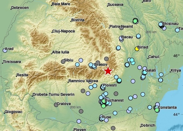 Cutremur în România în urmă cu câteva minute, resimțit și în București