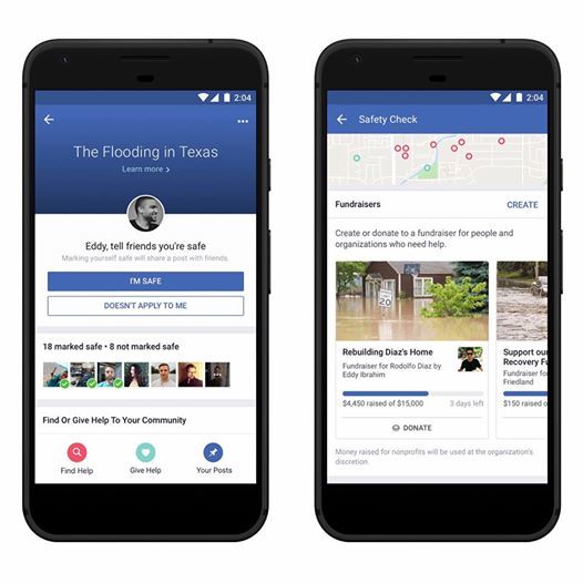 Utilizatorii Facebook au o nouă opțiune prin care pot dona pentru victimele catastrofelor 