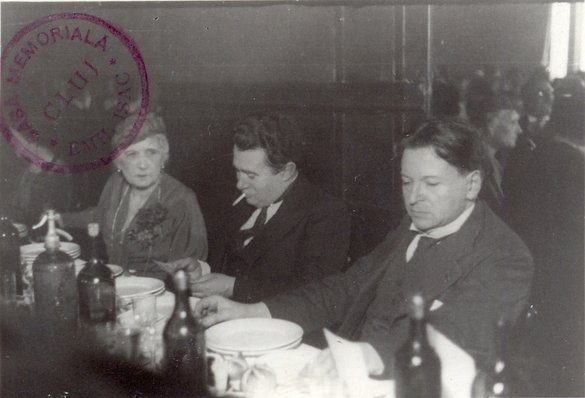 Maruca Cantacuzino, liberalul V. Iamandi și George Enescu, Sursa foto: Biblioteca Județeană 