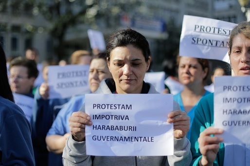 Proteste la Spitalul "Bagdasar Arseni" din Capitală din cauza reducerii sporurilor. Câteva sute de angajați protestează și la Spitalul de Urgență din Craiova