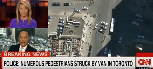 ULTIMA ORĂ O camionetă a intrat în pietoni la Toronto