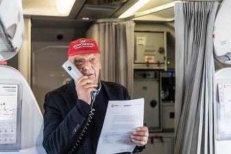 FOTO Ryanair a primit acordul CE pentru a prelua controlul asupra companiei low-cost Laudamotion, fondată de Niki Lauda, triplu campion mondial de Formula 1, și care se pregătește să lanseze curse directe spre București 