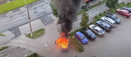 ULTIMA ORĂ VIDEO Om de afaceri decedat în parcarea unui supermarket, mașina i-a sărit în aer