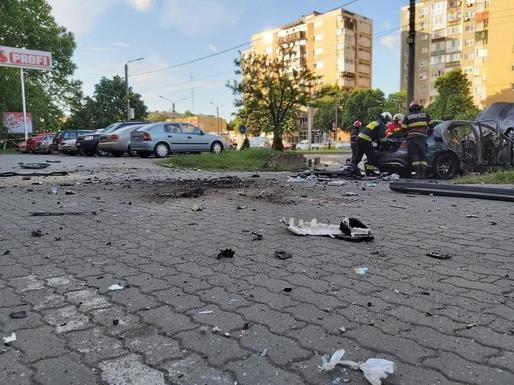 Parchetul General a preluat ancheta în cazul exploziei mașinii din Arad, cercetările vizând infracțiunea de omor
