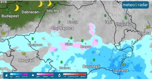 România - schimbări meteo. Ninsori la sfârșit de săptămână