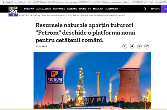 FOTO Tentativă de fraudă online sesizată de Profit.ro, cu imaginea președintelui Klaus Iohannis și clone ale site-urilor Digi24 și OMV Petrom