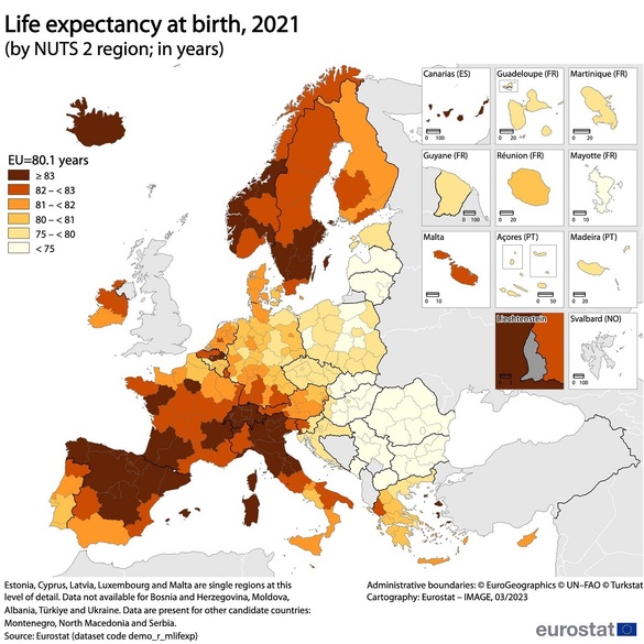 Speranța de viață la naștere la nivelul Uniunii Europene a scăzut cu peste un an în primii ani de pandemie. România, pe penultimul loc