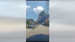 VIDEO Incendiu puternic de vegetație în apropierea Capitalei. A fost emis și un mesaj RO-ALERT