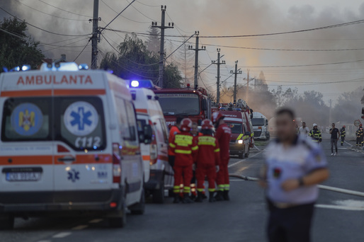 VIDEO&FOTO Explozie urmată de incendiu la o stație GPL din localitatea Crevedia. Celulă de criză la MAI. Zeci de victime spitalizate. Pacienți transferați în Belgia și Italia