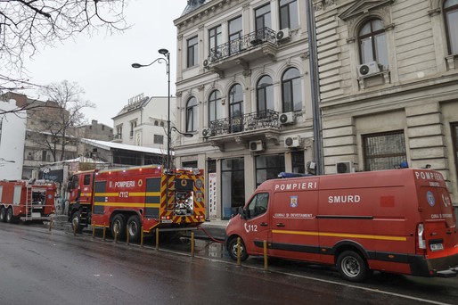 VIDEO&FOTO Incendiu la un hotel din zona centrală a Capitalei. 20 de persoane au fost evacuate