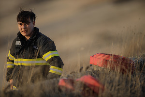 GALERIE FOTO Incendiu puternic în Delta Văcărești. A fost emis mesaj RO-Alert
