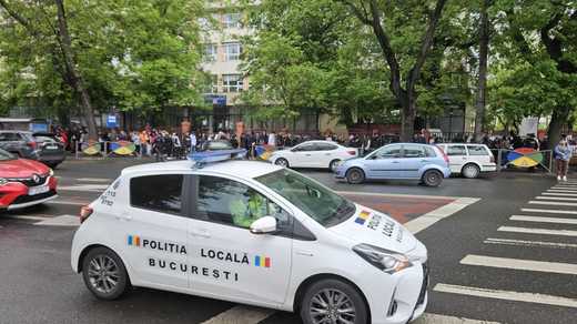 Protest al polițiștilor locali la Guvern