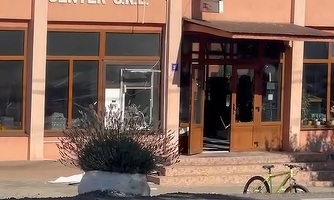 FOTO Bancomat aruncat în aer, în Arad
