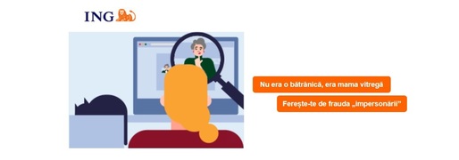 FOTO ING Bank România lansează un avertisment: A apărut fenomenul „impersonare”. La fel cum mama vitregă o păcălește pe Albă ca Zăpada să creadă că e o bătrânică inocentă