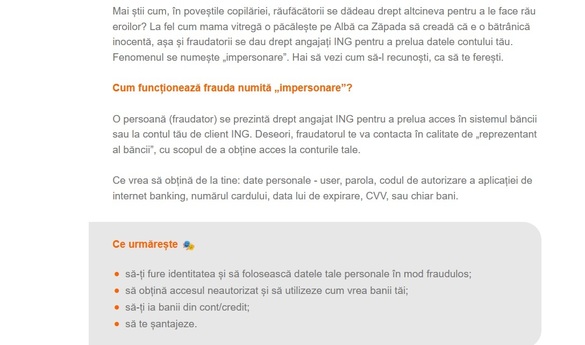FOTO ING Bank reia avertismentul în România: A apărut fenomenul „impersonare”, vă ia banii din cont!