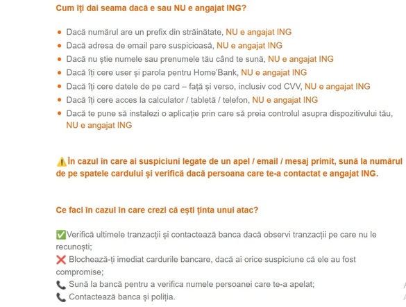 FOTO ING Bank reia avertismentul în România: A apărut fenomenul „impersonare”, vă ia banii din cont!