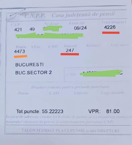 Precizări CNAS pentru pensionarii care au primit, în septembrie, altă pensie în talon decât cea din decizia de recalculare. Când se vor achita diferențele