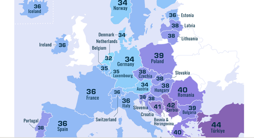 HARTA Câte ore muncesc europenii în fiecare săptămână. Românii sunt cei mai muncitori din UE