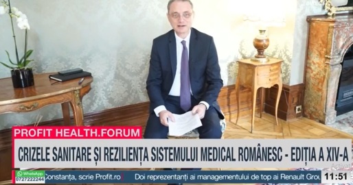 VIDEO Profit Health.forum Ediția a XIV-a - Luca Niculescu, secretar de stat Ministerul de Externe: România a luat 6 avize OCDE din 26. La Sănătate vor fi evaluate experiențele pacienților cronici în spitalele din țară