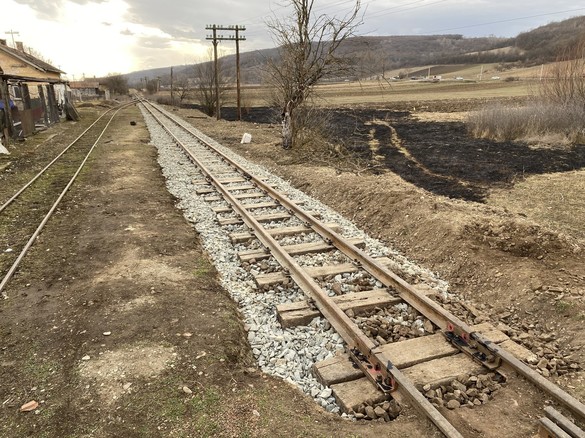 FOTO Mai mulți români au reparat pe banii lor zeci de metri de cale ferată