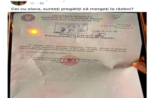 FOTO Mesaje online cum că România se pregătește de război. Reacția și mesajul Guvernului