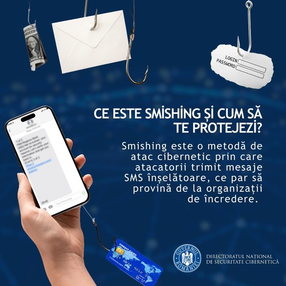 FOTO Alertă transmisă în România de DNSC - A apărut Smishing, primești SMS-uri înșelătoare