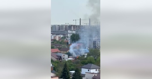 VIDEO Incendiu puternic în Sectorul 3
