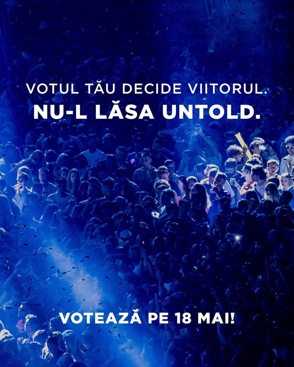 FOTO Untold dă un voucher de 150 de lei la achiziția abonamentului celor care vor merge la vot