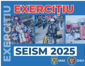 A început exercițiul național SEISM 2025. DSU face apel de susținere și de înțelegere din partea populației
