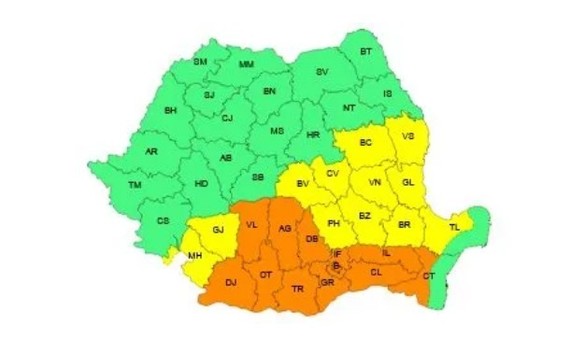 Alerte meteo - După caniculă vin furtunile în aproape toată țara. HARTA zonelor vizate